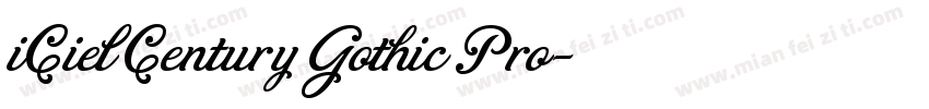 iCiel Century Gothic Pro字体转换